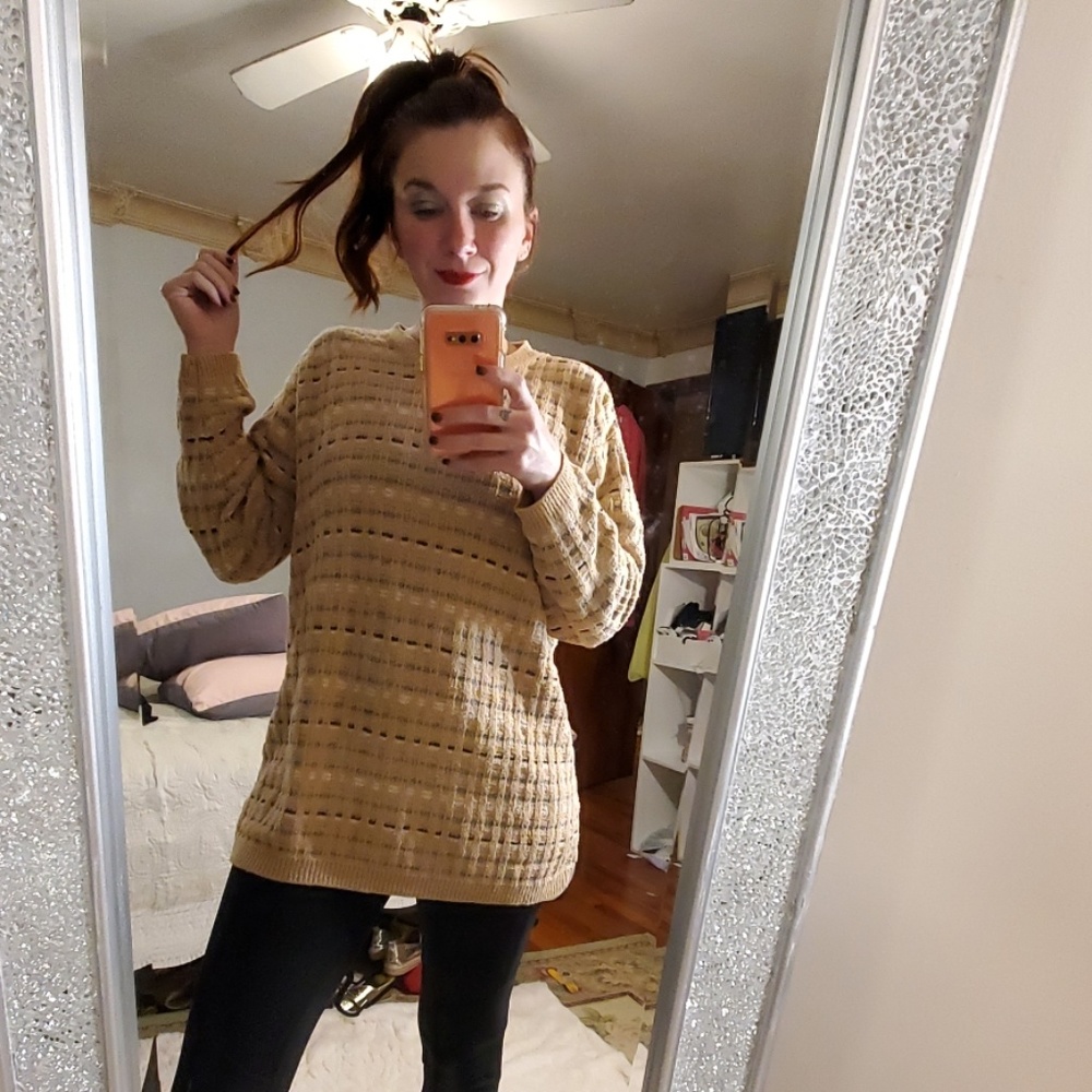 Liz Claiborne Striped Textured Sweater